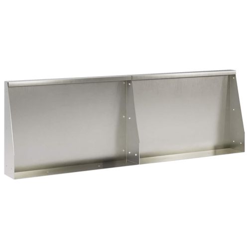 Задържащи стени 2 бр. 60 x 12 x 50 см Неръждаема стомана