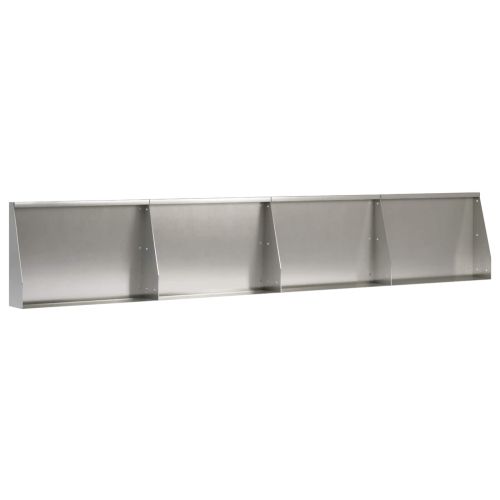 Задържащи стени 4 бр. 60 x 12 x 30 см Неръждаема стомана