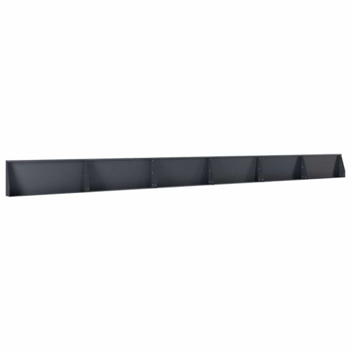 Задържащи стени 6 бр. 100 x 12 x 50 см Стомана Антрацит