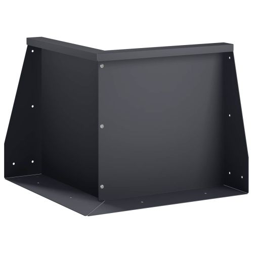 Задържащи стени 50 x 50 x 30 см Стомана Антрацит