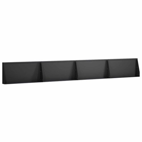 Задържащи стени 4 бр. 80 x 12 x 40 см Стомана Черно