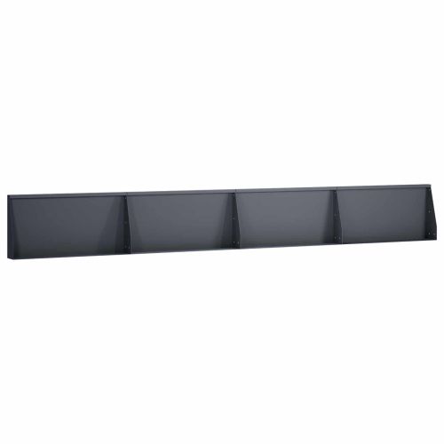 Задържащи стени 4 бр. 80 x 12 x 30 см Стомана Антрацит