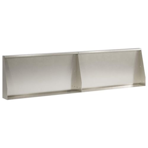 Задържащи стени 2 бр. 80 x 12 x 50 см Неръждаема стомана