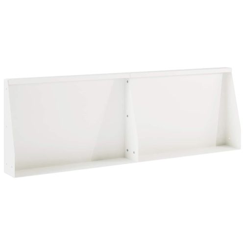 Задържащи стени 2 бр. 60 x 12 x 50 см Стомана Бяло