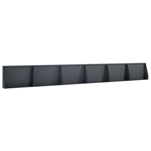 Задържащи стени 6 бр. 60 x 12 x 50 см Стомана Антрацит