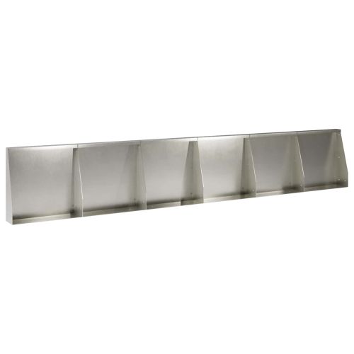 Задържащи стени 6 бр. 40 x 12 x 40 см Неръждаема стомана