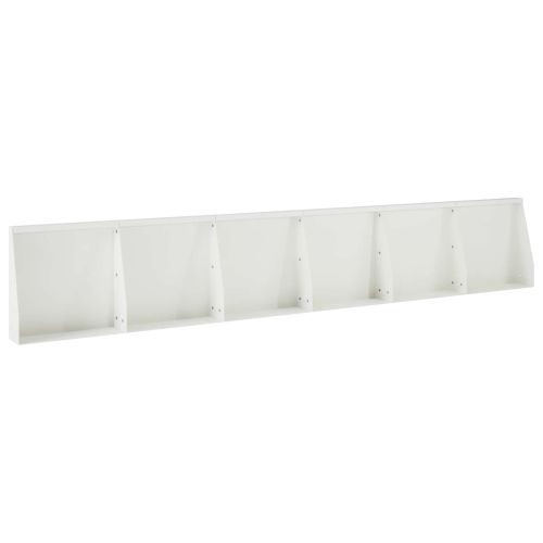 Задържащи стени 6 бр. 40 x 12 x 40 см Стомана Бяло