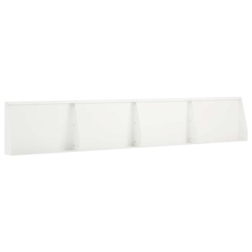 Задържащи стени 4 бр. 60 x 12 x 50 см Стомана Бяло
