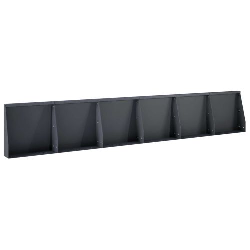 Задържащи стени 6 бр. 40 x 12 x 50 см Стомана Антрацит