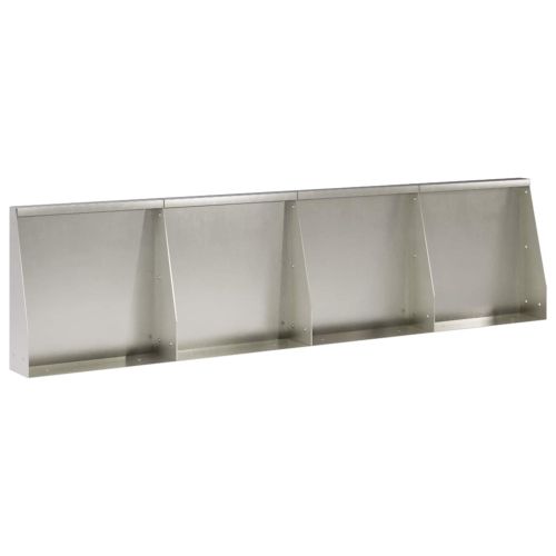 Задържащи стени 4 бр. 40 x 12 x 50 см Неръждаема стомана