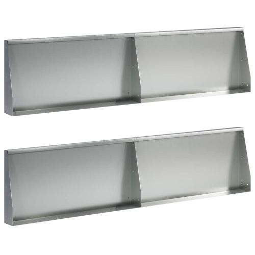 Задържащи стени 4 бр. 80 x 12 x 30 см Поцинкована стомана
