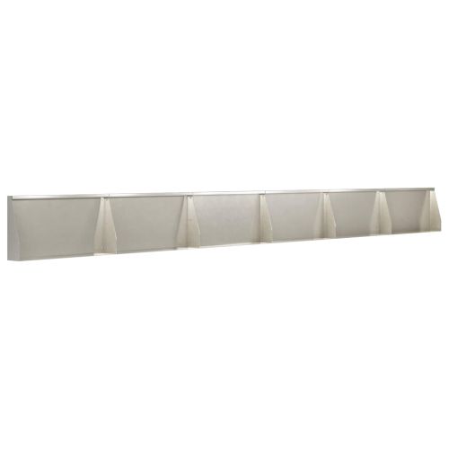 Задържащи стени 6 бр. 80 x 12 x 50 см Неръждаема стомана