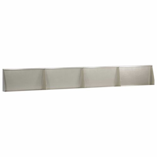 Задържащи стени 4 бр. 80 x 12 x 30 см Неръждаема стомана