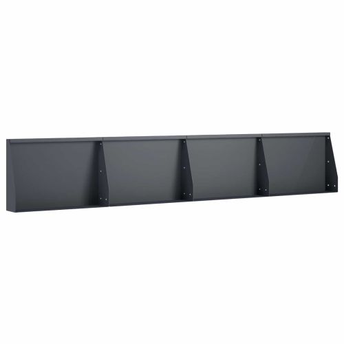 Задържащи стени 4 бр. 60 x 12 x 50 см Стомана Антрацит