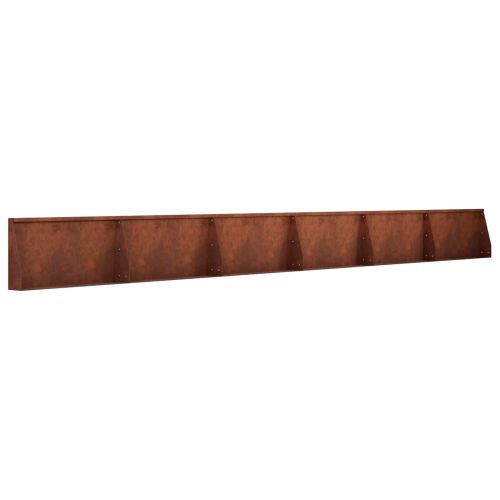 Задържащи стени 6 бр. 80 x 12 x 40 см Кортенова стомана