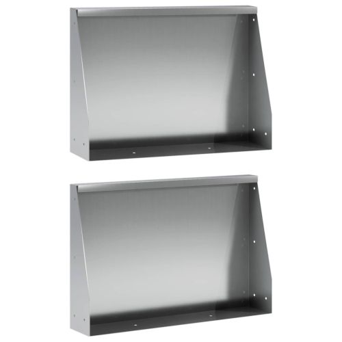 Задържащи стени 2 бр. 60 x 12 x 30 см Поцинкована стомана