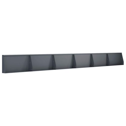 Задържащи стени 6 бр. 80 x 12 x 50 см Стомана Антрацит