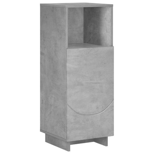 Шкаф за баня Бетонно сиво 36.5 x 38 x 95 см Инженерна дървесина