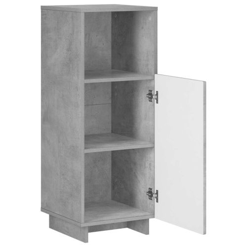 Шкаф за баня Бетонно сиво 36.5 x 38 x 95 см Инженерна дървесина