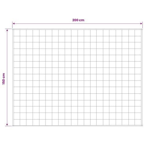 Тежко одеяло Бяло 150 x 200 cm 11 kg 100% Памук 205T