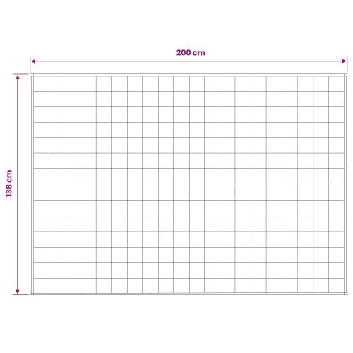 Тежко одеяло Антрацит 138 x 200 cm 10 kg 100% Памук 205T