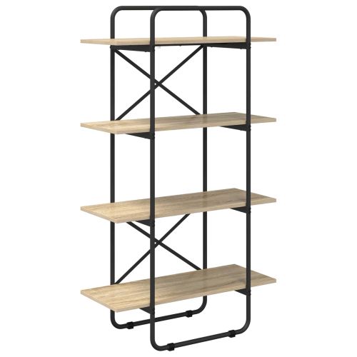 Рафт за книги 4 нива 80 x 35 x 140 см PB Дъб сонома