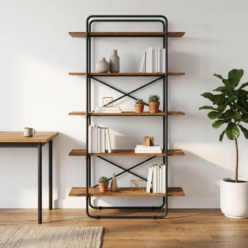Рафт за книги 5 нива 100 x 35 x 175,5 см PB Дъбова дървесина