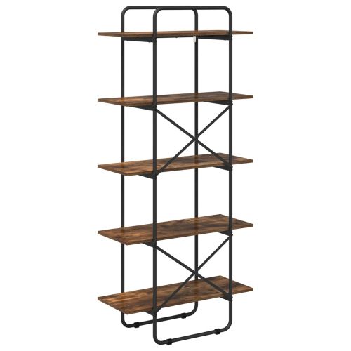 Рафт за книги 5 нива 80 x 35 x 175,5 см PB Опушен дъб