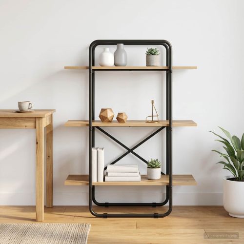 Рафт за книги 3 нива 60 x 35 x 105 см PB Дъб артизан