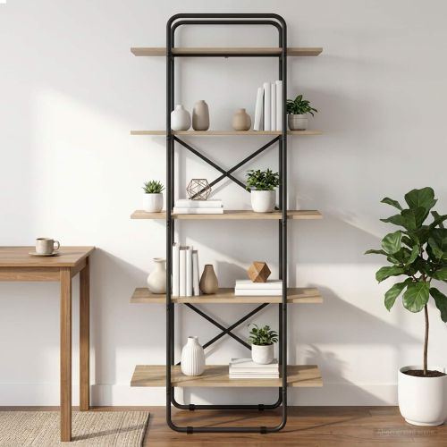 Рафт за книги 5 нива 60 x 35 x 175,5 см PB Дъб сонома