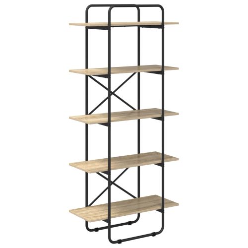 Рафт за книги 5 нива 60 x 35 x 175,5 см PB Дъб сонома