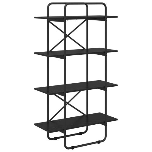 Рафт за книги 4 нива 60 x 35 x 140 см PB Черен дъб