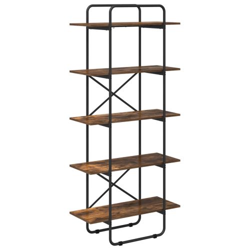Рафт за книги 5 нива 60 x 35 x 175,5 см PB Опушен дъб