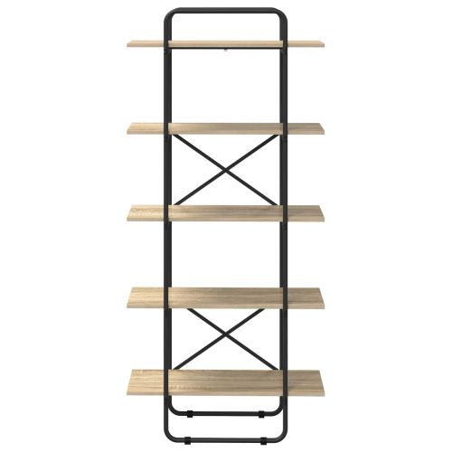 Рафт за книги 5 нива 80 x 35 x 175,5 см PB Дъб сонома