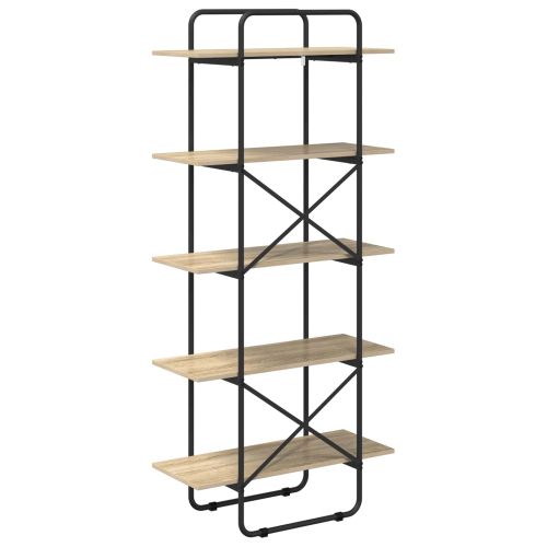Рафт за книги 5 нива 80 x 35 x 175,5 см PB Дъб сонома