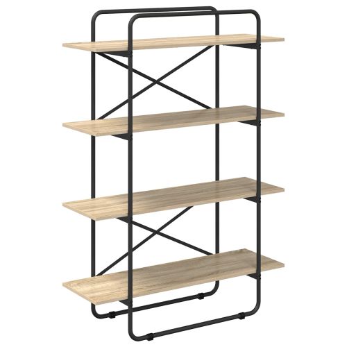 Рафт за книги 4 нива 100 x 35 x 140 см PB Дъб сонома