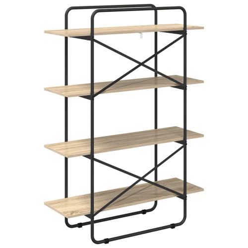 Рафт за книги 4 нива 100 x 35 x 140 см PB Дъб сонома