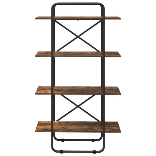 Рафт за книги 4 нива 80 x 35 x 140 см PB Опушен дъб