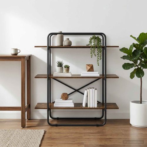 Рафт за книги 3 нива 100 x 35 x 105 см PB Опушен дъб
