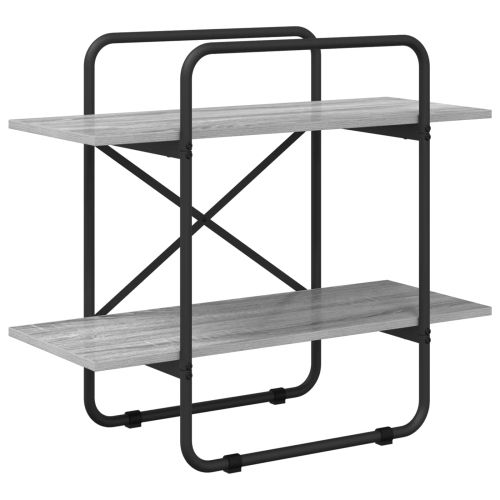 Рафт за книги 2 нива 60 x 35 x 70 cm PB Сив Сонома
