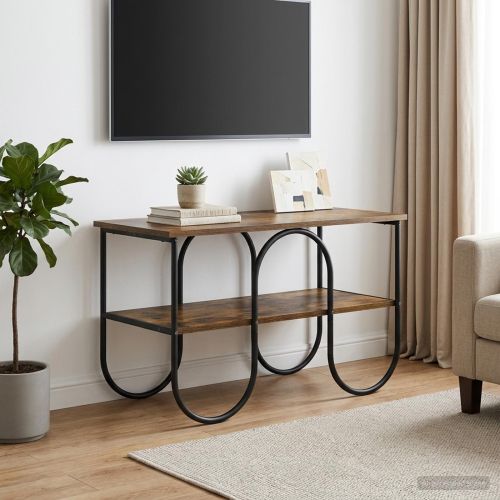 ТВ стойка 80 x 40 x 50 cm Опушен дъб Инженерна дървесина