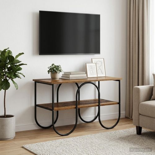ТВ стойка 80 x 40 x 50 cm Старо дърво Инженерна дървесина