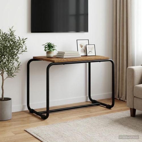 ТВ стойка 60 x 35.5 x 42 cm Старо дърво Инженерна дървесина