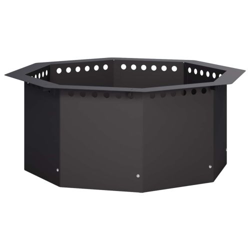 Ринг за огнище Черно 60 x 60 x 25 см Стомана