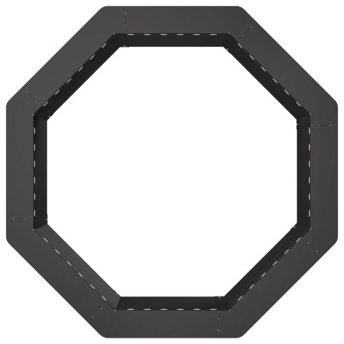 Ринг за огнище Черно 60 x 60 x 25 см Стомана
