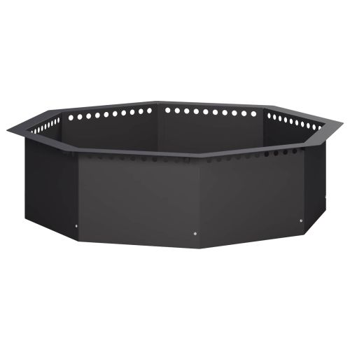 Ринг за огнище Черно 90 x 90 x 25 см Стомана
