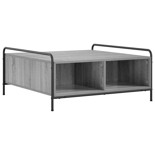 Масичка за кафе Сив Сонома 90 x 90 x 41 см Инженерна дървесина