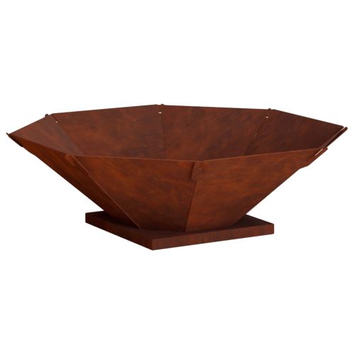 Огнище Ръждясало 70,5 x 70,5 x 21,5 см Кортенова стомана