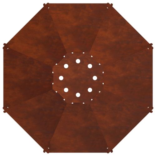 Огнище Ръждясало 70,5 x 70,5 x 21,5 см Кортенова стомана