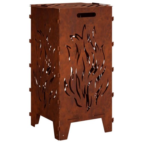 Огнище Ръждясало 47 x 38 x 75 см Кортенова стомана